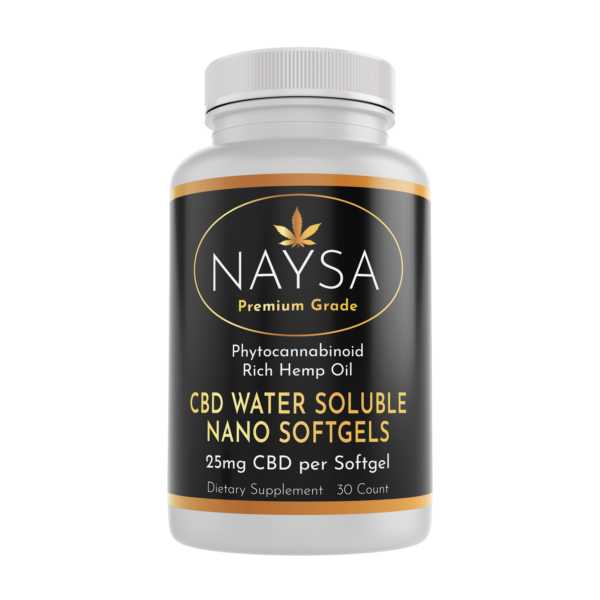 NAYSA CBD 25mg Water Soluble Nano Softgels